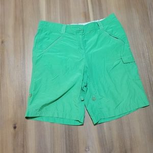 Lands End Womens Size 12 Shorts Green Rollup